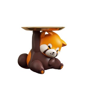 Raccoon Key Storage Ornament Resin Decorative Tray For Entryway Home Desktop Living Room Modern Animal Print Design - Product Image 4