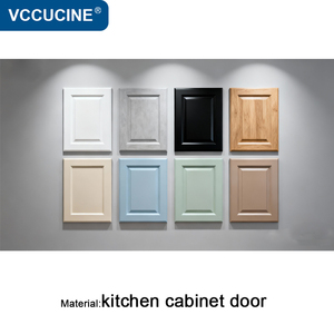 Puertas de Gabinetes de Cocina Americanas y Victorianas de Madera/PVC de VC <span class=keywords><strong>CUCINE</strong></span>, Fábrica de Foshan con 15 Años de Experiencia, Certificación ISO14001, 2 Años de Garantía - Product Image 1