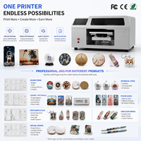 Mesin Printer Inkjet UV Flatbed AI Nacai yang Mudah Dioperasikan, Harga Terjangkau, untuk Mencetak Bola Golf Custom dengan Relief 3D untuk Klub Golf