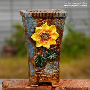 กระถางเซรามิกทรงตอไม้ขนาดเส้นผ่านศูนย์กลางใหญ่กระถางต้นไม้ที่มีรูปร่างสวยงามทันสมัย - Product Image 3