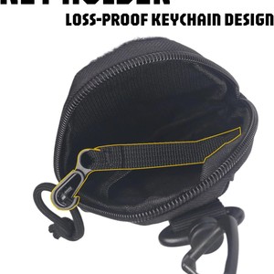 <b>Mini</b> Sports Waist <b>Bag</b> <b>Black</b> Waterproof Outdoor Durable Accessory Storage Pocket Unisex - Product Image 2
