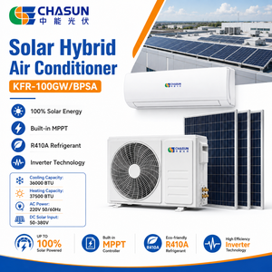 Condizionatore d'Aria Solare Ibrido Chasun 7000-36000BTU <span class=keywords><strong>DC</strong></span> 48V, Split a Parete, Raffreddamento/Riscaldamento, EER 22 CE per Casa - Product Image 1