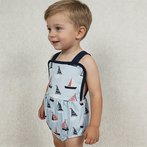 En stock : Vêtements d'été pour garçons style voilier, vente en gros, haute qualité, pour frères, vêtements pour tout-petits, boutique, prix d'usine pour enfants - Product Image 3