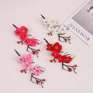 Arreglo Floral de Estilo Chino con Flores de Ciruelo de Seda Artificial, Bonsái para Decoración de Entrada del Hogar, Accesorios de Fotografía - Product Image 3