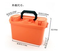 Boîte à outils portable en plastique robuste et protectrice