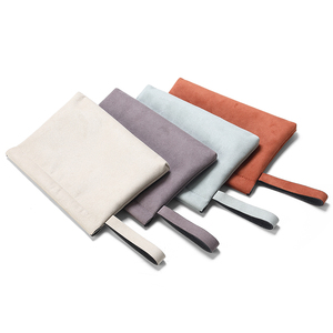 DIGU haute qualité Logo personnalisé imprimé flanelle pochette à bijoux sac de rangement de bijoux pour collier bague - Product Image 5
