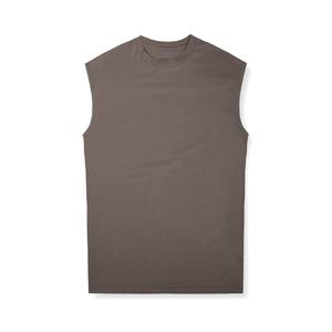 Custom High Quality <b>Men's</b> Sleeveless <b>Singlets</b> Streetwear Oversized Gym Kint Cotton tank Top <b>for</b> <b>Men</b> - Product Image 6