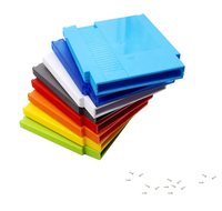 Coque de carte de jeu 72 broches pour étui de protection pour cartouche de jeu NES avec 3 vis
