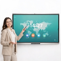 Интерактивная панель EIBOARD 55 дюймов, цифровая, моноблочная, 4K LED, с мультитач-экраном, беспроводной трансляцией, для конференций, OEM