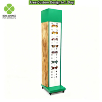 Lunettes de soleil optiques Double face en métal, sur pied verrouillable, présentoir de lunettes en acrylique