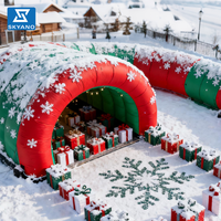 Tunnel gonflable de tente gonflable décorative extérieure d'Inflatables de la publicité de Noël