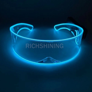 RICHSHINING 2026 Gafas LED Inalámbricas Luminosas, Gafas Transparentes con Luz para Navidad, Halloween, Cosplay, Fiestas, Bares - Product Image 3