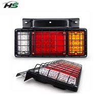 Feu arrière combiné HSSH 40 LED avec cadre en fer 12V 24V, fonction Stop, Clignotant et Marche arrière pour camion ISUZU