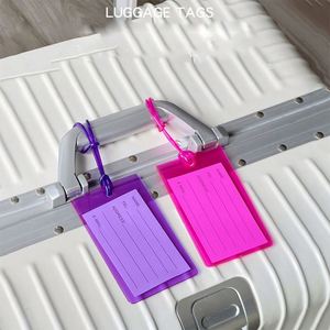 Plastic Luggage Assorted <b>Name</b> Identification Labels Flexible Suitcase <b>Tags</b> for Travel Baggage Promotion Gift - Product Image 4