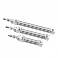 Cylindre pneumatique à double effet pour fournisseur, mini, petit, type CDJ2B, tige simple, alésage 10mm 12mm 16mm, course 20mm 25mm 30mm 150mm