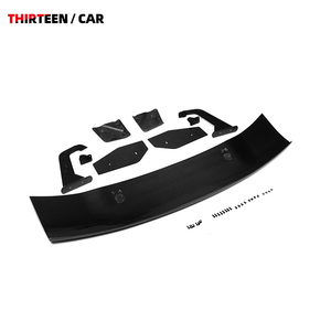 สปอยเลอร์หลังคาร์บอนไฟเบอร์แบบแห้ง สำหรับ BMW M2 M3 M4 G80G82G87 ซีรีส์ 2345 ปีกหลังทรงคอหงส์แบบสากล - Product Image 3