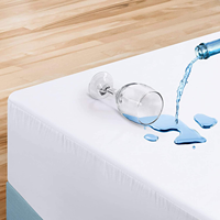 AOSEN Housse de matelas imperméable en coton pur blanc, entièrement enveloppante, respirante, silencieuse, anti-taches, lavable