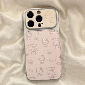 Adorabile <span class=keywords><strong>Cover</strong></span> Opaca <span class=keywords><strong>Hello</strong></span> <span class=keywords><strong>Kitty</strong></span> in PU Antiurto per <span class=keywords><strong>iPhone</strong></span> 17/16/15 Pro Max e 14 Plus 13 Pro Max - Product Image 2