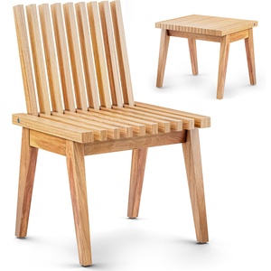 Taburete <span class=keywords><strong>Plegable</strong></span> Largo Moderno de Madera Maciza, Banco para Cambiar Zapatos, Silla de Comedor, Silla de Ocio para el Hogar, Respaldo <span class=keywords><strong>Plegable</strong></span>, para Gimnasio al Aire Libre - Product Image 1