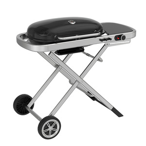 Portable Folding Gas Grill With Thermometer Outdoor BBQ Camping Stove Foldable Compact Design For Home Use - Product Image 1