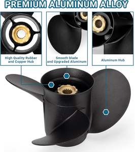 ใบพัดเรือ48-832830A45 14 1/2x19พิทช์สำหรับ135-300HP นอกเรือของปรอทพร้อมฟันเกลียว15ซี่ RH (รวมชุดฮับ) - Product Image 2