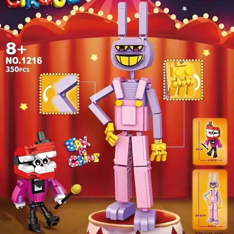 Ew Digitale Circus Animatie Clown Assemblage Bouwsteen Kinderspeelgoed Het Geweldige Digitale Circus