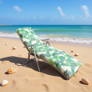 Tappetino da Spiaggia in Cotone Intrecciato TUMBONA 55*180*8CM-1 con Cuscini e Poggiatesta in Spugna - Product Image 1