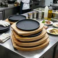 ESTICK Plaque en fonte à fond plat, finition mate, pour vente en comptoir, ustensile de cuisson Teppanyaki, pour la friture de fruits de mer, choix d'emballage personnalisé