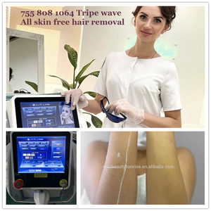 Beijing Sunrise 808 нм диодный лазерный наконечник, 16 высококачественных лазерных стержней США, Мощность 1600 Вт диодный лазер - Product Image 2