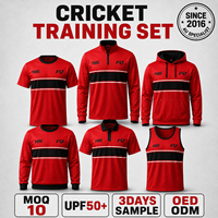 Conjunto de Camiseta y Pantalones Cortos de Entrenamiento de Cricket Personalizados, Uniforme Sublimado para Clubes y Equipos, para Calentamiento, Viajes, Prácticas Fuera del Campo