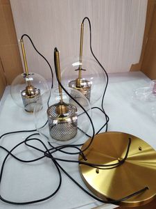 北欧豪华酒店吊灯现代客厅吊灯厨房岛吊灯发光二极管圆形玻璃灯罩吊灯 - Product Image 5