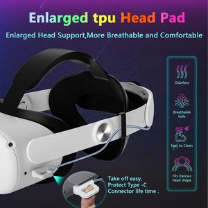 2024 New Adjustable Head Strap With 10000 Mah Battery Pack RGB Light for <strong>Meta</strong>/Oculus <strong>Quest</strong> <strong>2</strong> VR <strong>Accessories</strong> - Product Image 6