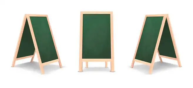 A-Frame Quadro Sinais Dupla Face Quadro De Madeira Com Stand Pavement Promoção Blackboard