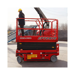 Elevador de tijera eléctrico autopropulsado para interiores y exteriores de 10m de la India, plataforma de trabajo elevada móvil, plataforma elevadora de cielo, nuevo EVERSTAR - Product Image 6