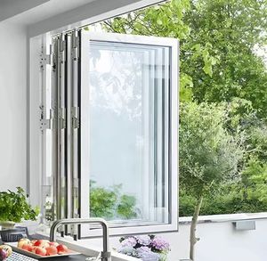 Fenêtre à battant horizontale en alliage d'aluminium sur mesure, résistante aux intempéries, avec verre trempé et moustiquaire en acier inoxydable - Product Image 2
