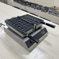 Gaufrier 12 empreintes en forme d'ours, antiadhésif, pour gaufres et gâteaux, chauffe uniformément, en acier inoxydable