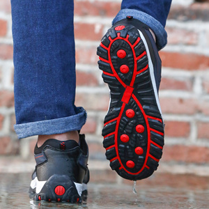 GUYISA Bottes <span class=keywords><strong>de</strong></span> Sécurité Anti-Perforation Toutes Saisons, Chaussures <span class=keywords><strong>de</strong></span> Travail Robustes en Caoutchouc avec <span class=keywords><strong>Protection</strong></span> Métatarsienne pour Usage Extérieur - Product Image 6