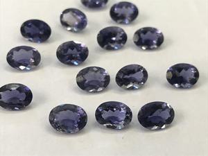 พลอยธรรมชาติชนิดไอโอไลต์สีน้ำเงินทรงรี  ขนาดมาตรฐาน - Product Image 4