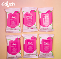 Lingettes intimes jetables format voyage, individuelles, pour l'hygiène féminine, équilibre du pH, contrôle des odeurs pour femmes