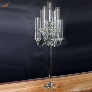 Vente en gros <span class=keywords><strong>Chandelier</strong></span> moderne en <span class=keywords><strong>cristal</strong></span> à fond carré à 9 <span class=keywords><strong>branches</strong></span> <span class=keywords><strong>Chandelier</strong></span> de mariage pour centres de table élégants - Product Image 3