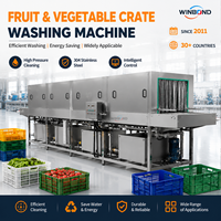 Machine professionnelle de nettoyage de paniers à fruits pour l'agriculture