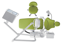 Fauteuil dentaire avec système de désinfection automatique, 9 positions mémoire, éclairage LED, équipement de traitement clinique