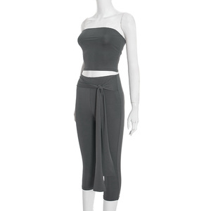 Nuovi Arrivi 2026: Completo Due Pezzi da Donna con Leggings a Vita Media - Product Image 5