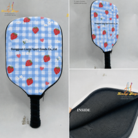 Housse de raquette de pickleball en néoprène à impression intégrale, motif personnalisé, étui de protection, marque privée, fabricant OEM