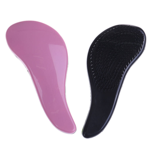 Brosse à cheveux démêlante pour femmes, poils humides/secs, poignée en plastique, peigne portable. - Product Image 6