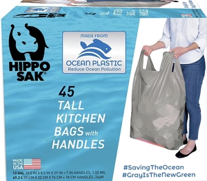 Factory Price Custom Brand Made in Vietnam Kitchen Product Recycle Flap Tie Trash Bag 200 Count Per Roll Wastebasket Bags - Product Image 3