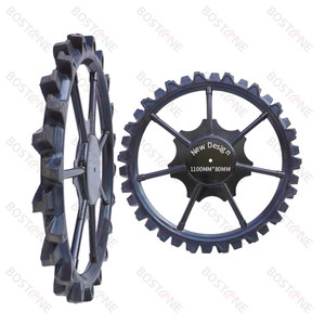 Transplanteur de riz, machine de culture interculturelle d'arachides, pneu 1800 mm, 17 tiges, roues en caoutchouc en fer massif pour riz - Product Image 6