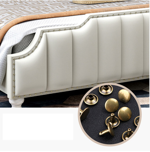 Italia rey tamaño de cuero blanco de la cama muebles de dormitorio para hoteles de lujo en mumbai el precio - Product Image 4