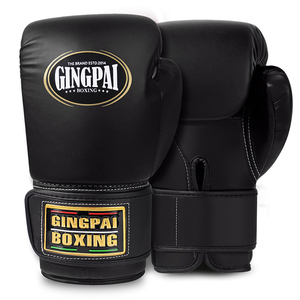 ถุงมือชกมวย GINGPAI Professional ขนาด 10 ออนซ์ 16 ออนซ์ - ถุงมือหนังระบายอากาศสำหรับผู้ใหญ่ ใช้ได้ทั้งชายและหญิง เหมาะสำหรับฝึกซ้อมมวยไทย ซานด้า และการต่อสู้กลางแจ้ง - Product Image 4