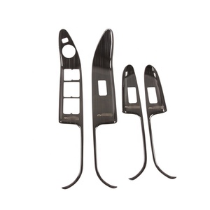 WZXD Prix Usine Nouvelle Arrivée Accessoires Intérieurs Couvercle de Commutateur de Lève-Vitre Électrique en Acier Noir et Poignée de Levier de Vitesse pour Morning 2012+ - Product Image 1